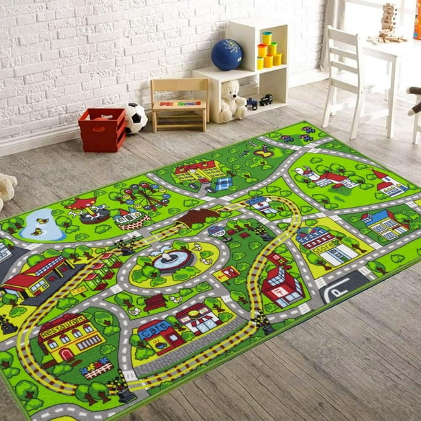 Alfombrillas Jackson para coche infantil (80 x 150 cm) - Alfombrilla antideslizante para coche de juguete - Alfombra de juego para coche