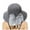 Grey, variant on AWZXDE Women's Solid Knit Lace Sun Hat with Bow, Foldable Wide Brim Beach Hat for Travel Grey,One Size