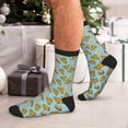 thumbnail image 7 of Pofeuu Hot Dog Pizza Print Crew Socks, Adult Running Hiking Socks for Youth and Adult, 7 of 7