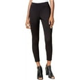 thumbnail image 2 of MAISON JULES Womens Black Textured Cropped Wear To Work Pants  Size: XS, 2 of 2