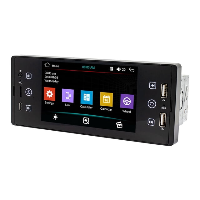CAR 5 Pulgadas CAR Single Din Stereo BT MP5 RECEPTOR RADIO FM SOPORTE USB/AUX/TF Control Del Volante Con Pantalla Táctil Capacitiva