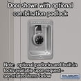 thumbnail image 3 of 12" Wide Double Tier Standard Metal Locker - 3 Wide - 6 Feet High - 15 Inches Deep - Gray - Unassembled, 3 of 3