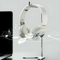 GJX Wireless Headphones for TV Watching with Bluetooth Transmitter & Charging Dock, Long Range, Low Latency, Pass-Through Support, and Clear Voice Mode for Seniors & Hard of Hearing - White