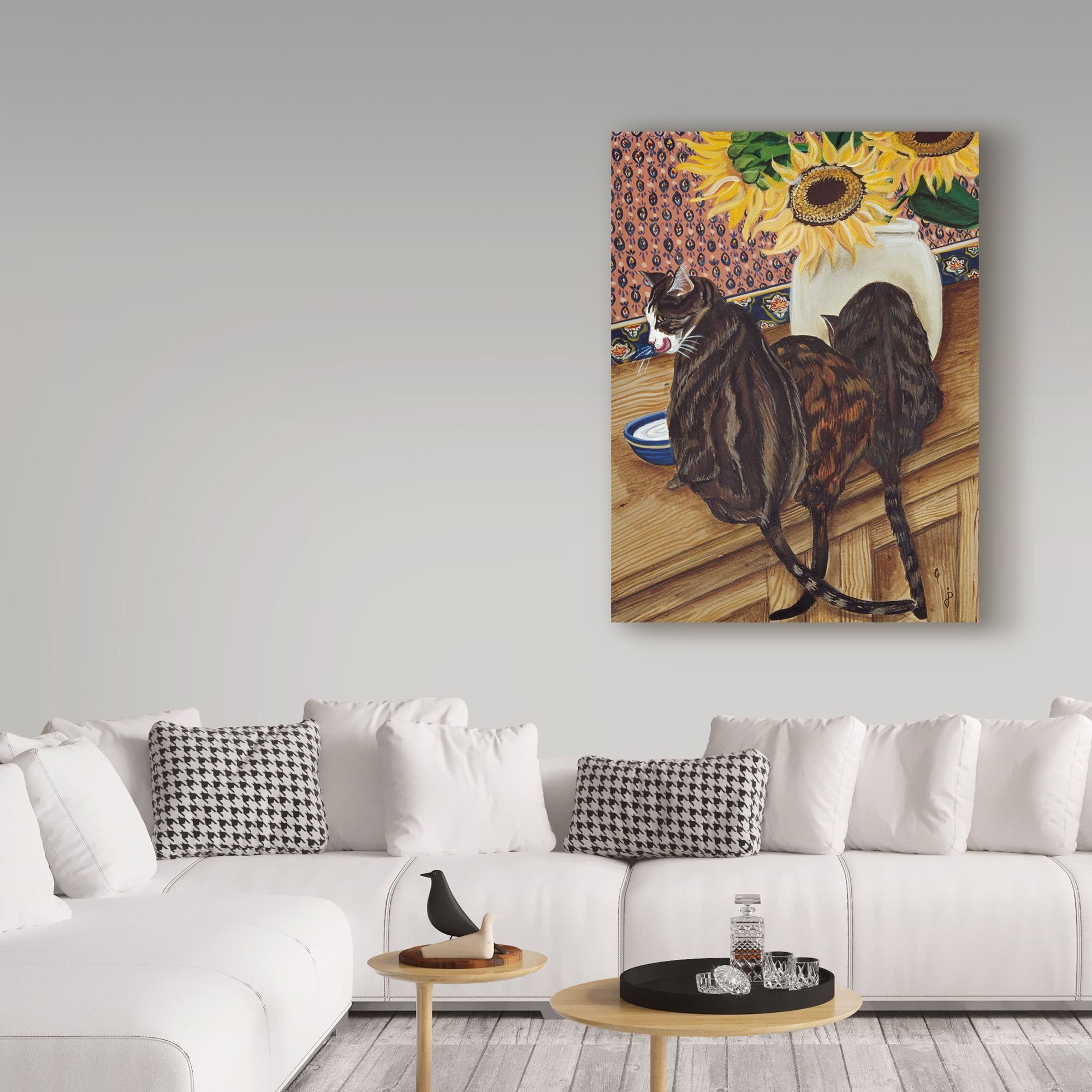 Trademark Fine Art 'Kitchen Cats' Canvas Art by Jan Panico