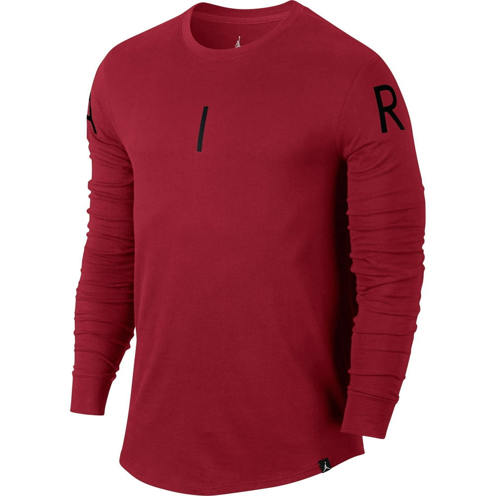 Jordan Air Jordan Crew Neck Men's Long Sleeve TShirt Red 834470687