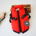 thumbnail image 4 of Topcobe Waterproof Warm Dog Zip up Coats for Indoor Outdoor, Pet Winter Protection Jacket with D-ring, Warm & Soft Vest Pullover Clothes for Small/ Large Dogs, S-4XL Red, 4 of 12