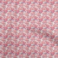 thumbnail image 1 of oneOone Silk Tabby Pink Fabric Travel Diy Clothing Quilting Fabric Print Fabric By Yard 42 Inch Wide, 1 of 4