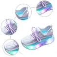 thumbnail image 5 of Staki Shoe Lights Light Up Shoes for Toddlers LED Tennis Sneakers for Boys(Purple,8 Toddler), 5 of 6