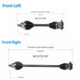thumbnail image 2 of Junqi Front Pair CV Axle Assembly for 2012-2015 Volkswagen Passat 2.0L FWD Auto Dual Clutch Trans, 2 of 3