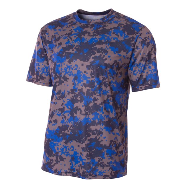 N3256 A4 HOMBRE CAMO PRFMNCE SS TEE ROYAL 2XL Nave de la gota A4 N3256