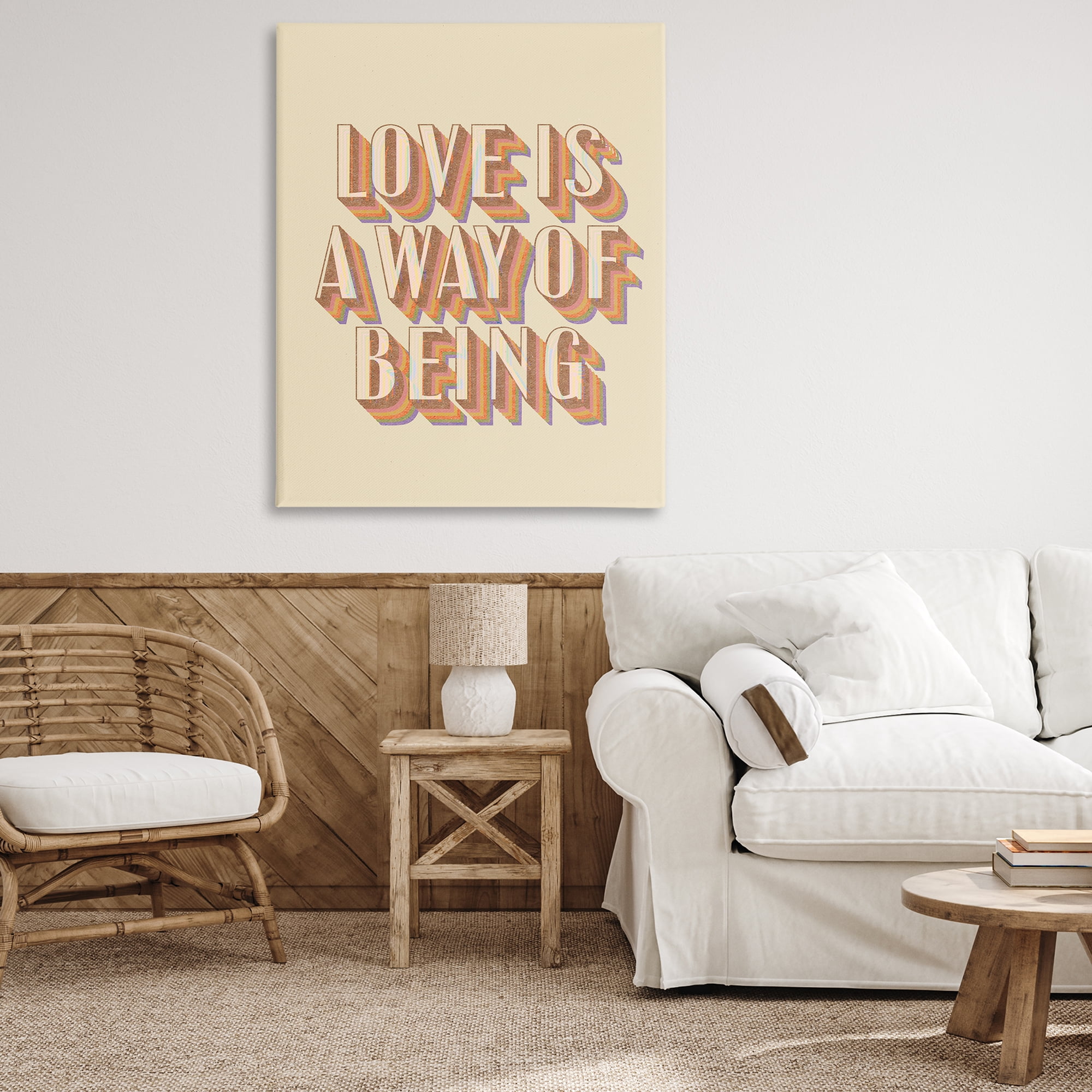 Stupell Industries Sentimental Love Phrase Text & Numbers Painting Wrapped Canvas Art Print Wall Art, 36 x 48