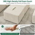 thumbnail image 4 of BEHOST 130" 8-Piece Modular Sectional Sofa, Boneless Cloud Couch with Extra Deep Seats, Washable Chenille Sofa Set for Living Room, Chenille Beige, 4 of 8