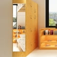 thumbnail image 3 of Etiquetas de espejo Espejo de longitud completa Plástico flexible Superficie lisa Autoadhesivo Decoración de apartamento para el paquete de fondo del hogar de 4 seitruly HA011894-00, 3 of 7