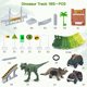 thumbnail image 3 of Juguetes de dinosaurios, crea una carrera mundial de dinosaurios, juego de pista flexible y 2 piezas de auto de dinosaurio genial para niños de 3, 4, 5, 6 años y más, el mejor regalo, 3 of 3
