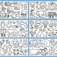 thumbnail image 4 of 9.84 Feet Animal Coloring Roll, DIY Drawing Roll for Kid, Children Painting Paper for Classroom Home Wall Supplies Favor(Without a Pen), 4 of 8