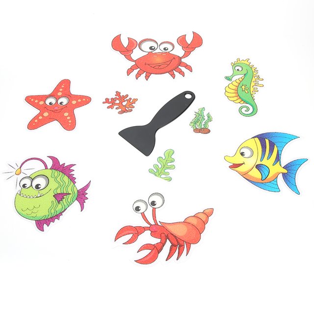 9 Pegatinas Antideslizantes para Bañera Pegatinas Antideslizantes para Ducha Pegatinas de Baño con Dibujos de Animales Impermeables para Baño Bañera Escalera para ANGGREK Otros