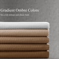 thumbnail image 4 of CAILDANL Black Shower Curtains Black and White Ombre Bath Curtains for Bathroom, Textured Fabric Shower Curtain Liner with 12 Hooks, Water Repellent, Machine Washable, 72 x 72 inch, 4 of 8