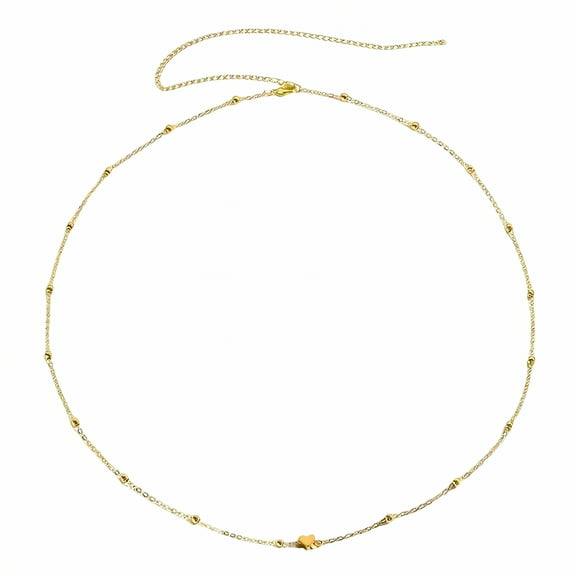 DESIGNICE Body Chain Jewelry for Women,Metal Body Chain,Pressure Free Belly Chains for Women,43.4",Style1