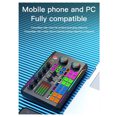 thumbnail image 4 of F998MAX Gaming Audio Mixer Streaming Mixer with Audio Interface BT Sound Board Voice Changer Sound Card,for PC Phone, 4 of 7