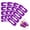 Purple, variant on 40Pcs Nail Polish Protector For Fingers, Artrylin Cuticle Protector For Nail Painting, Gel Nails Sticker, Peel Off Barrier, U Shape Latex Nails Polish Barrier, Skin Cuticle Protectors, Pink