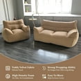 thumbnail image 6 of Giant Bean Bag Chair for Adults Large Bean Bag Sofa with Armrests&Stuffed Memory Foam Big BeanBags with Filler Plush Bean Bag Couch Comfy Lazy Sofa Chair for Bedroom Living Room Loveseat, 6 of 8
