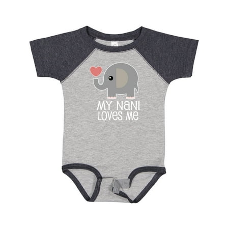 

Inktastic My Nani Loves Me Grandchild Gift Baby Boy or Baby Girl Bodysuit