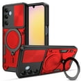 thumbnail image 4 of Innens for Samsung Galaxy A15/A25/A55 5G 6.5inch Car Magnetic Stand Case Rugged Cover with Screen Protector, Red, 4 of 15