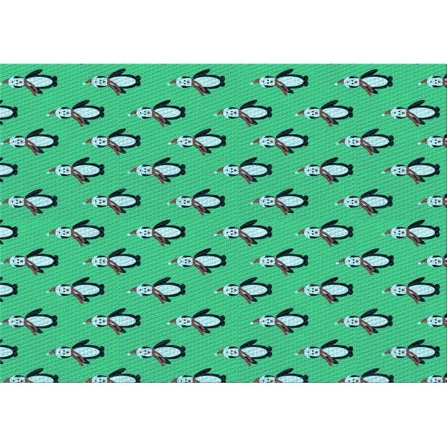 Ahgly Company Machine Washable Indoor Rectangle Transitional Medium Spring Green Area Rugs, 8' x 10'