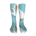 thumbnail image 5 of KLL Three White Geese Print Cool Socks Men's Women's Crew Socks Funny Crazy Novelty Stockings, 5 of 8