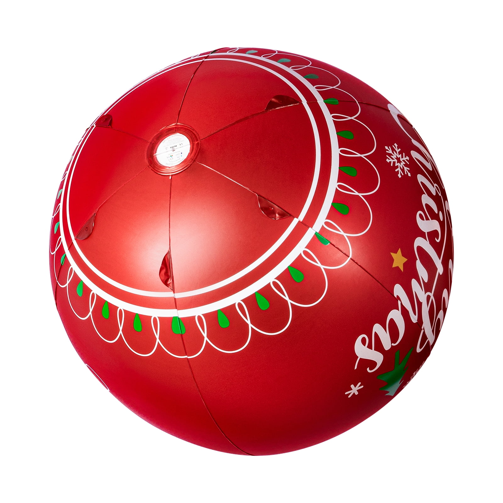 Yardi Yard 2 Pack 24" Outdoor Christmas Ornaments Light Up Inflatable Balls with Remote LED Light for Xmas Tree Hanging Decoration Yardi Yard 2 Pack 24" Outdoor Christmas Ornaments Light Up Inflatable Balls with Remote LED Light for Xmas Tree Hanging Decoration