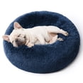thumbnail image 1 of Cama para mascotas Calming Donut, lavable para perros pequeños, color azul marino, 1 of 6