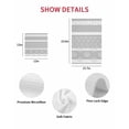 thumbnail image 7 of Farm Fruits Kitchen Dish Towels for Drying Dishes Set of 4, Watermelon Lemons Peach Strawberry Grey Striped Waffle Weave Microfiber Hand Tea Bathroom Towels Quick Dry & Absorbent Towel 15.7x23.6, 7 of 7