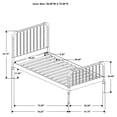 thumbnail image 3 of Jones Wood Twin Open Frame Bed White, 3 of 3