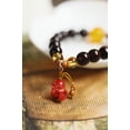 thumbnail image 2 of DAOZEN Zitan Bead Bracelet with Cinnabar, Agate, Sterling Silver, Laoshan Sandalwood and Citrine Accents, 2 of 10