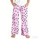 thumbnail image 4 of Pantalones largos para niños, pantalones casuales holgados para estar en casa, pantalones para dormir, pantalones holgados de pierna ancha para niños y niñas, pantalones de poliéster para niños, 4 of 5