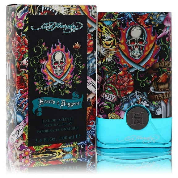 Ed Hardy Hearts & Daggers by Christian Audigier Eau De Toilette Spray 3.4 oz for Men Pack of 2