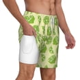 thumbnail image 3 of Picia Various Lemons pattern Mens Swim Trunks with Compression Liner Stretch Beach Shorts Quick Dry with Zipper Pockets No-Chafing Board Shorts-X-Large, 3 of 9