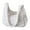 White, variant on New Ruffled Cloud Ladies Handbag. Large capacity, can be carried as shoulder or crossbody bag, also a tote bag