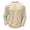 11# Beige, variant on Men's Waffle Thermal Shirts Textured Underwear Tops, Lightweight Pullover Sweaters, Long Sleeve, Crew Neck Navy S