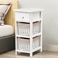 thumbnail image 1 of Gymax  Wooden Bedside Table Nightstand Chest Cabinet, 1 of 10