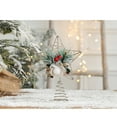 thumbnail image 5 of Natural Christmas Tree Topper Star with Pinecones and Red Berries - 3D Hollow Star Tree Topper with Pine Needles and Bowknot for Xmas Tree Festive Indoor Decorations and Holiday Party, 5 of 8