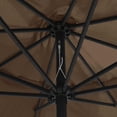 thumbnail image 7 of vidaXL Garden Parasol Taupe 100% polyester fabric, metal pole Large, 7 of 7