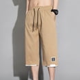thumbnail image 4 of Bjutir Mens Shorts Casual Summer Shorts With Pockets Plus Size Pants Khaki Xl, 4 of 6