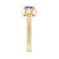 thumbnail image 3 of ANGARA Natural Solitaire Tanzanite Infinity Knot Ring in 14K Yellow Gold for Women (Size-6mm) | December Birthstone, Birthday, Anniversary, Jewelry Gift for Women | Natural Tanzanite Ring, 3 of 9