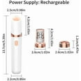 thumbnail image 3 of HPZZ 3.0 Facial Epilator for Women, 2-in-1 Painless Hair Remover for Upper Lip, Chin, Eyebrows & Arms, Waterproof Rechargeable, 3 of 5
