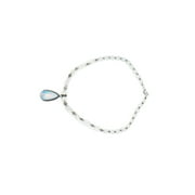 Mogul Rose Quartz Beads Pendent Necklace-Handmade Twisted Stone Beads Jewelry