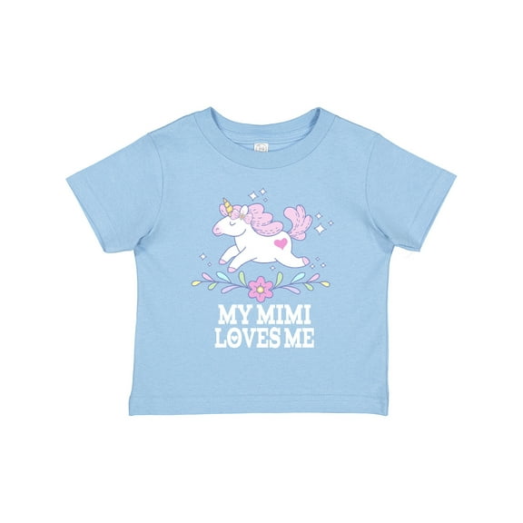 Inktastic My Mimi Loves Me Unicorn Girls Toddler T-Shirt