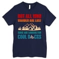 thumbnail image 4 of FLAGWIX Funny Gifts For Men - Not All Who Wander Are Lost Some Are Looking For Cool Rocks - Mens Shirts, 4 of 6