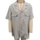 thumbnail image 2 of Camisa de manga corta para hombre Bolsillos en el busto Cuello vuelto Cierre de botones Color puro Blusa informal de verano, 2 of 3