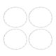 thumbnail image 2 of Anillo de protección de llanta de rueda de 20 pulgadas, embellecedor de bordes de rueda, accesorios de decoración de neumáticos de repuesto para modelo Tesla Y blanco, 4 Uds., 2 of 9